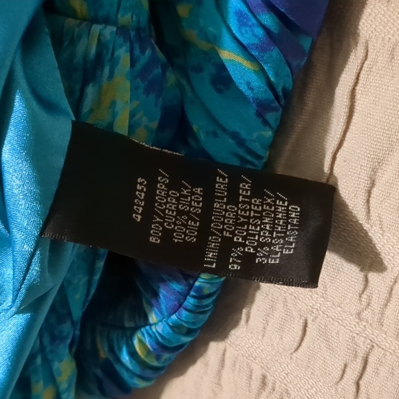 Monique Lhuillier silk chiffon cocktail dress - Picture 4 of 5